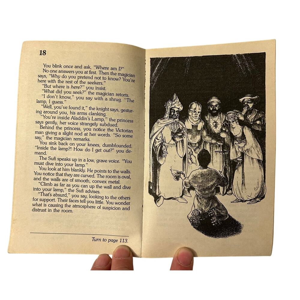 Choose Your Own Adventure #117 THE SEARCH FOR ALADDIN'S LAMP Jay Leibold - Picture 3 of 4